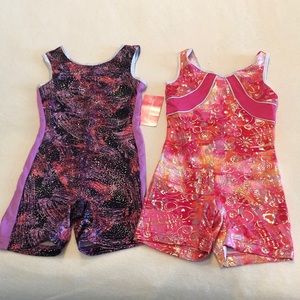 2 Girls Gymnastic/Athletic Leotards